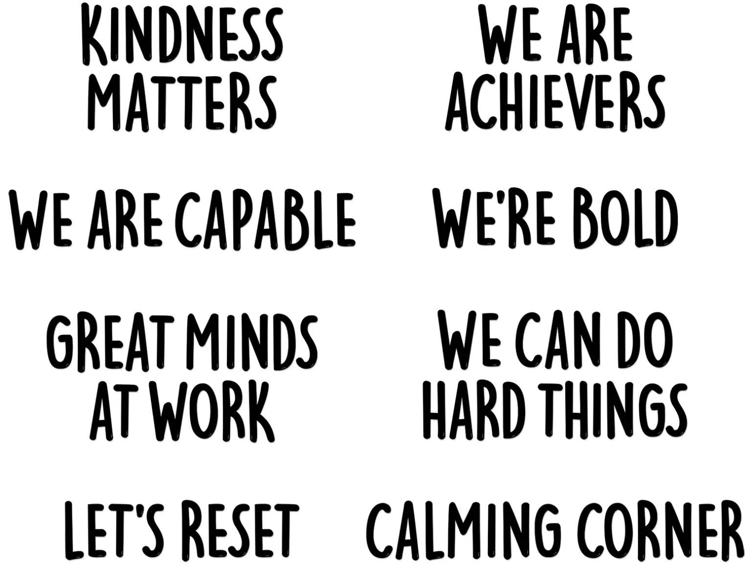 Mindset Motivational Bulletin Board Set