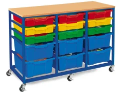 Mobile 15-Bin Storage Center
