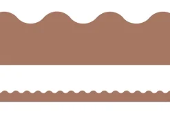 Mocha Scalloped Border