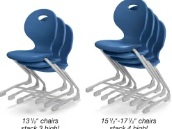 Modern Edge Ergo Bounce Cantilever Chairs