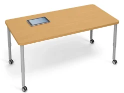 Modern Edge Mobile Rectangular Tables