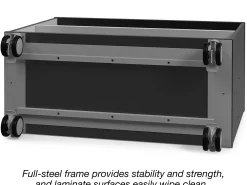 Modern Edge Mobile 2-Shelf All-Purpose Storage Unit