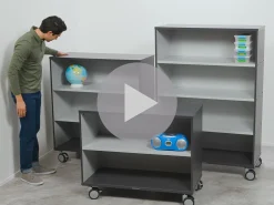 Modern Edge Mobile 2-Shelf All-Purpose Storage Unit