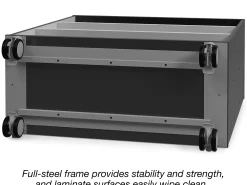 Modern Edge Mobile 3-Shelf All-Purpose Storage Unit