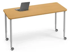 Modern Edge Mobile Standing-Height Rectangular Tables
