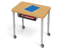 Modern Edge Mobile Student Desks with Book Box
