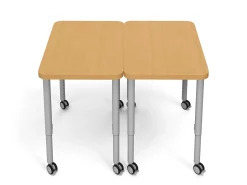 Modern Edge Mobile Student Desks with Book Box