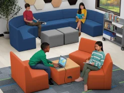 Modern Edge Modular Table with Power
