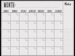 Modern Farmhouse Write & Wipe Classroom Calendar