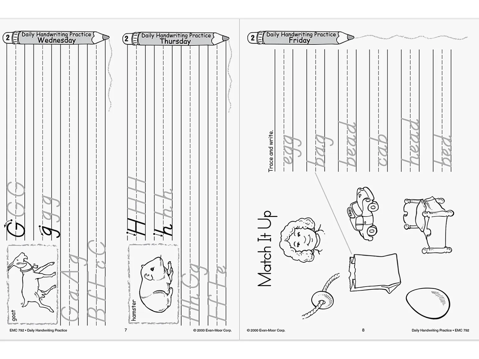 Modern Manuscript Daily Handwriting Practice Workbook