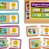 Moods & Emotions Wooden Match-Ups