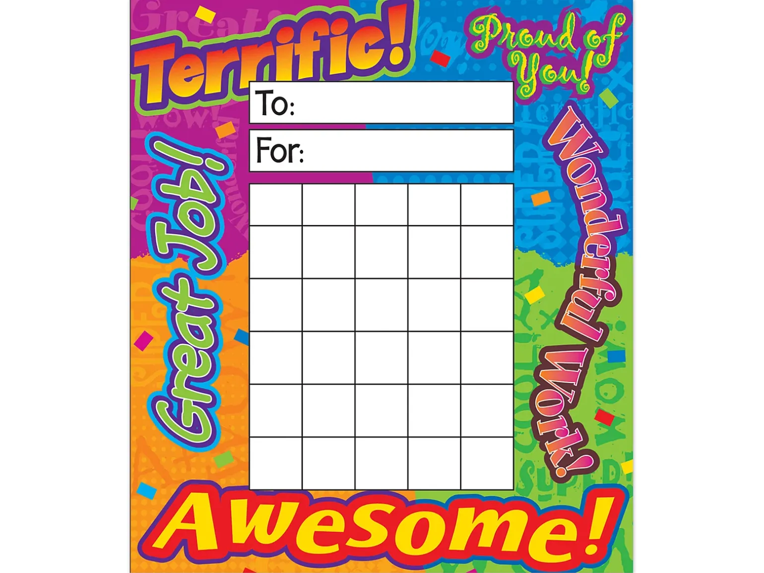 Motivational Mini Incentive Charts
