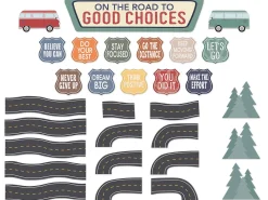 Moving Mountains on the Road to Good Choices Bulletin Board Set
