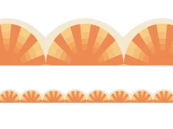 Moving Mountains Sunshine Scalloped Border
