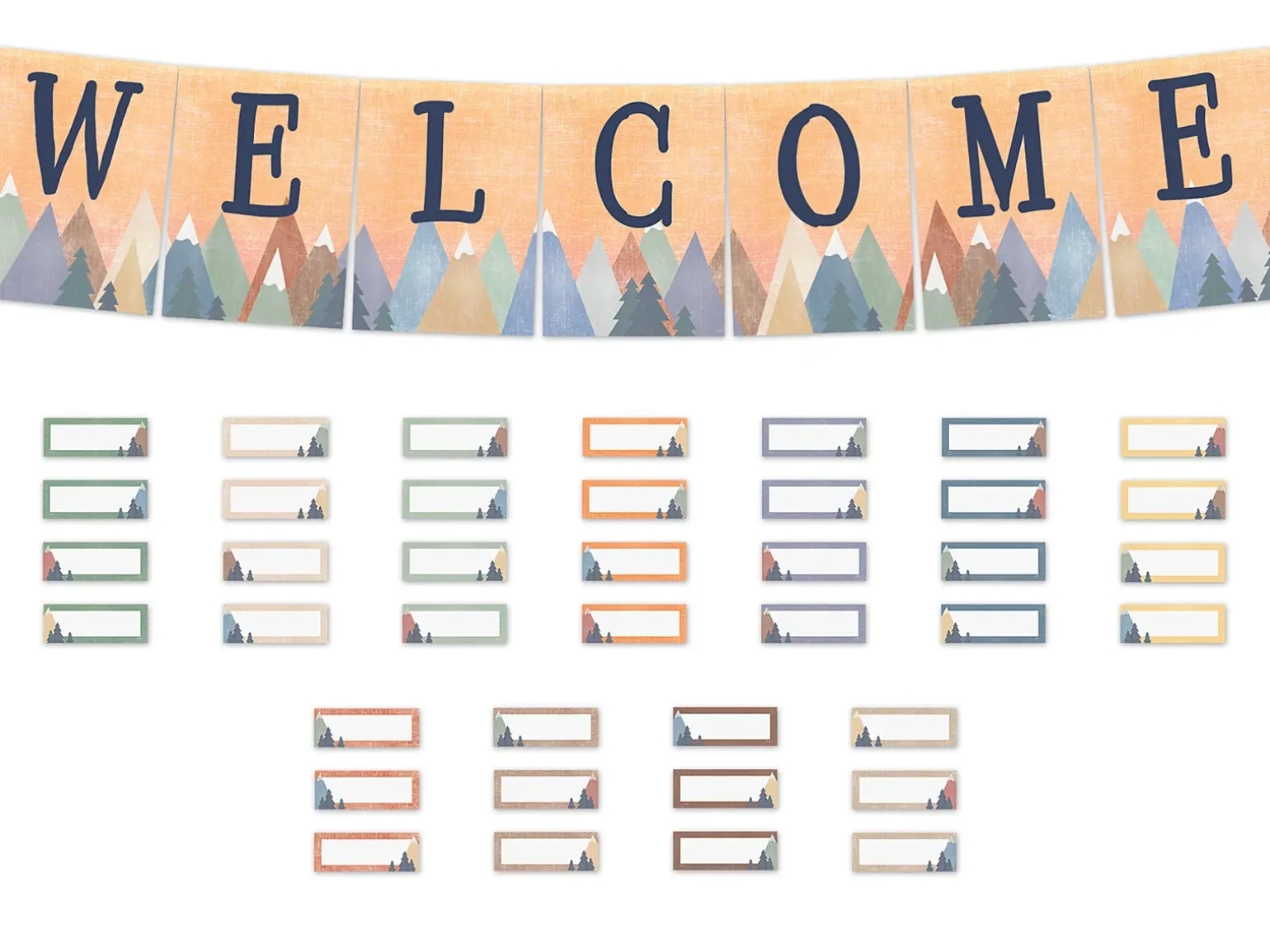Moving Mountains Welcome Bulletin Board Set