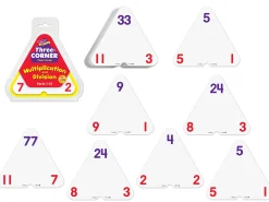 Multiplication & Division Three-Corner® Flash Cards