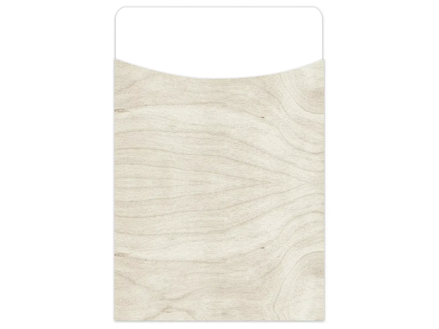Natural Wood Library Pockets