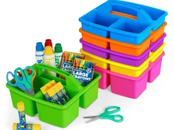 Neon Classroom Supply Caddies