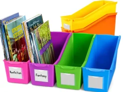 Neon Connect & Store Book Bins