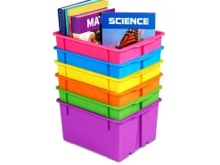 Neon Heavy-Duty Book Bins