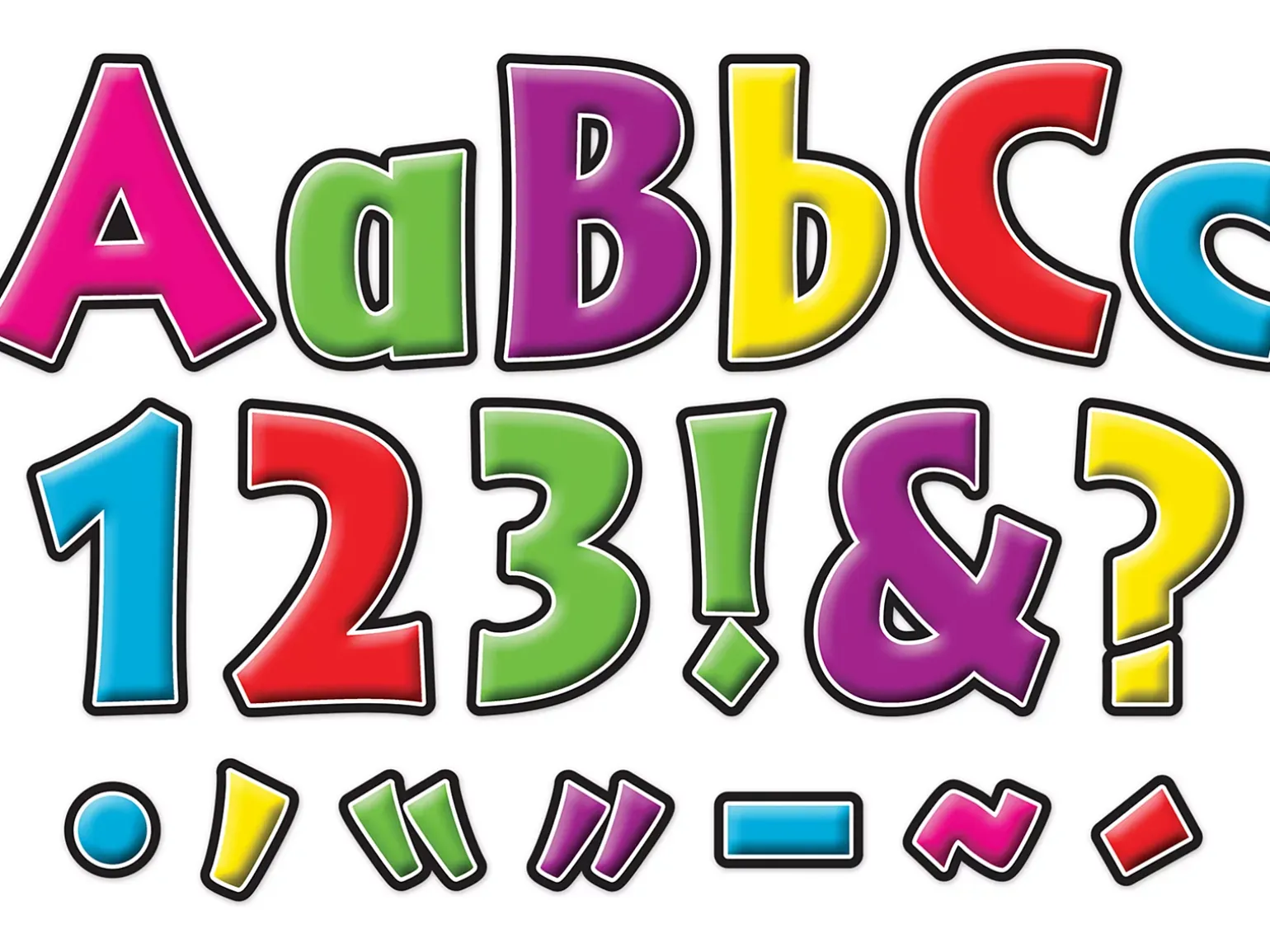Neon 4" Punch-Out Letters