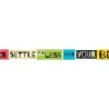 Never Settle Motivational Banner