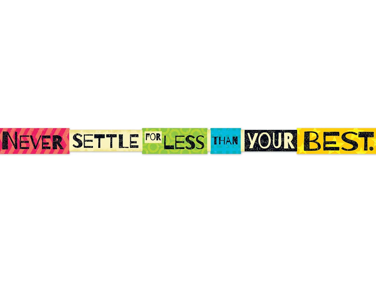 Never Settle Motivational Banner