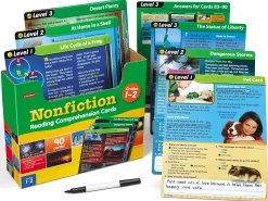 Nonfiction Reading Comprehension Practice Cards - Gr. 1-2