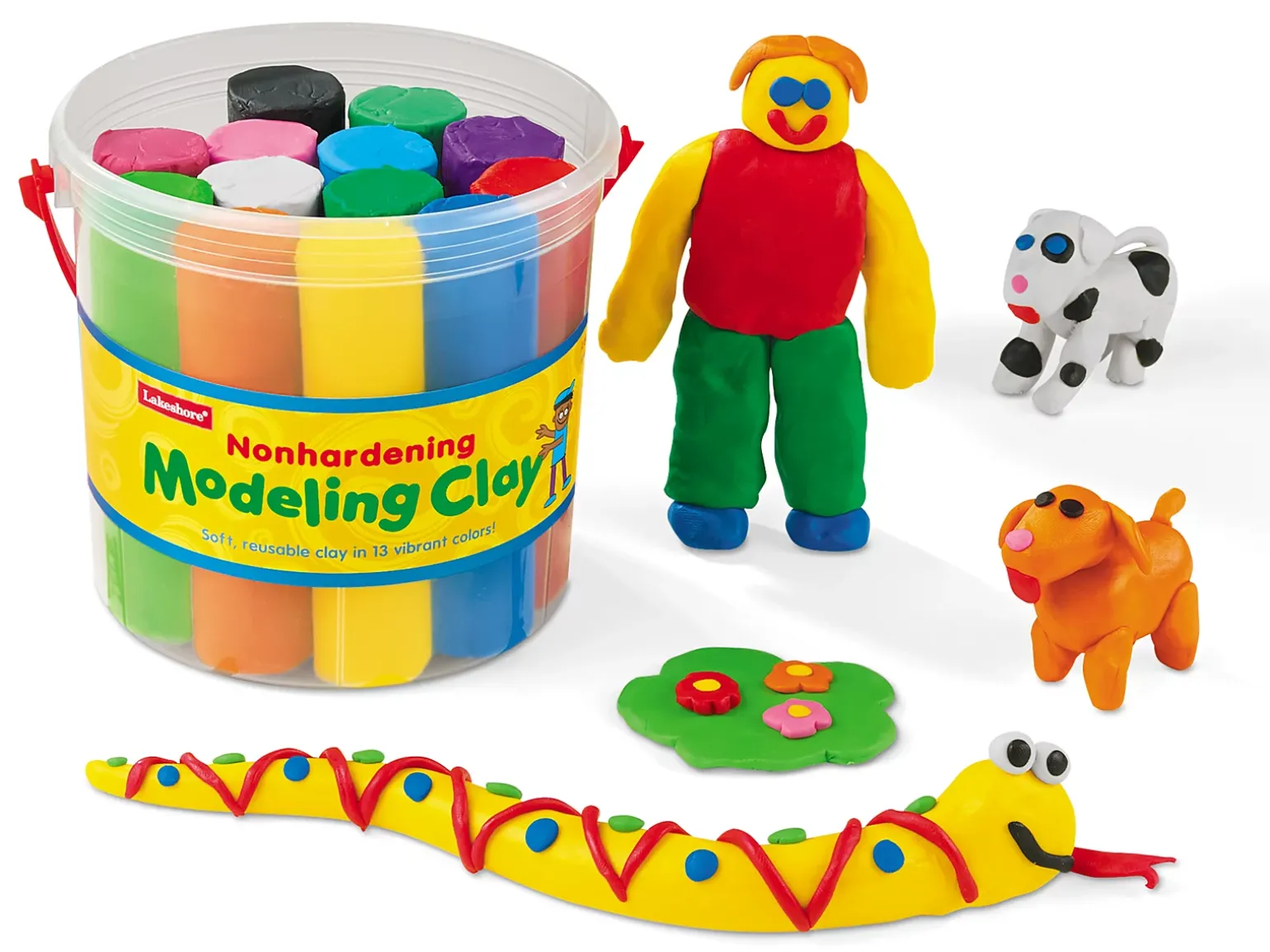 Nonhardening Modeling Clay Bucket