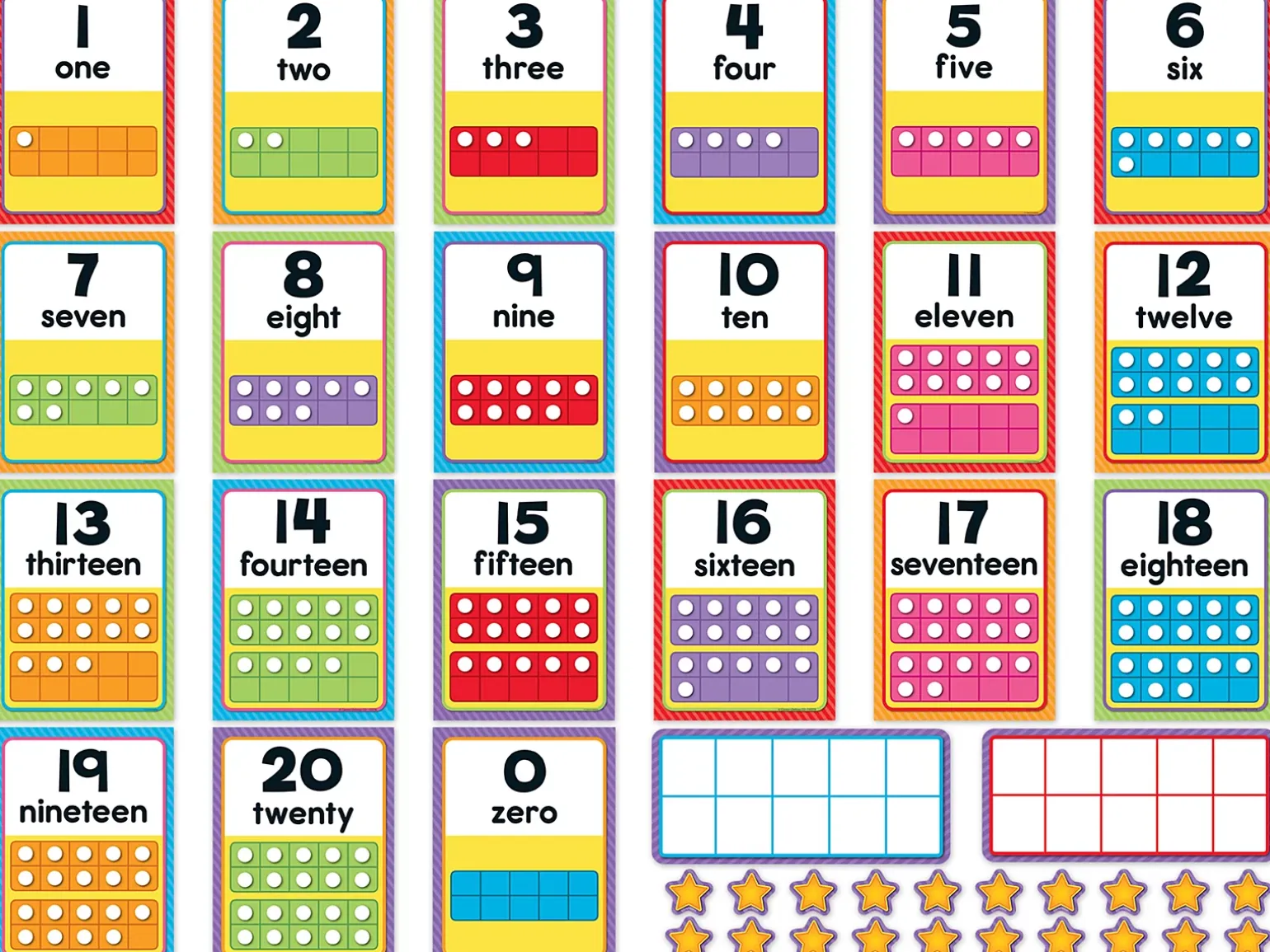 Number Card Bulletin Board Set