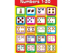 Numbers 1-20 Learning Poster