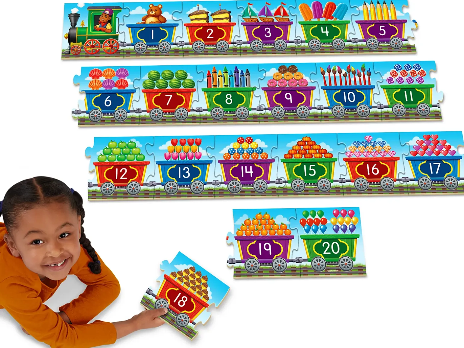 Number Train Floor Puzzle
