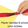 Nylon-Bristle Paintbrushes - Set of 10