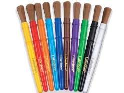 Nylon-Bristle Paintbrushes - Set of 10