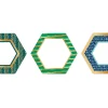 One World Foil Hexagon Accents
