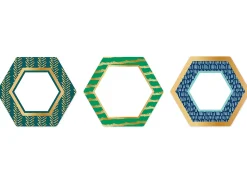 One World Foil Hexagon Accents