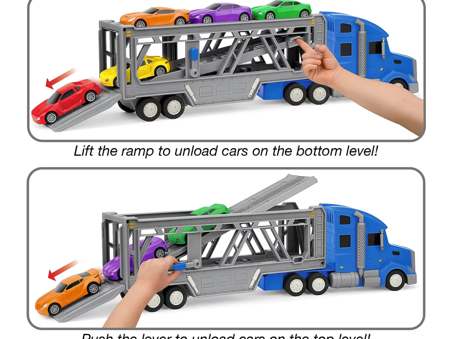 On the Move! Big Rig Car Carrier