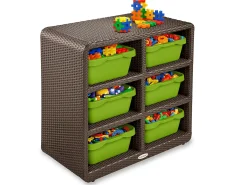 Outdoor 6-Cubby Storage Unit