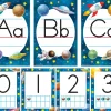 Outer Space Crew Alphabet Bulletin Board Set