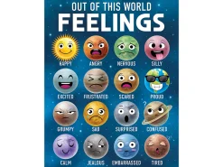Outer Space Crew Feelings Poster