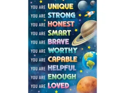 Outer Space Crew You Are Unique Poster