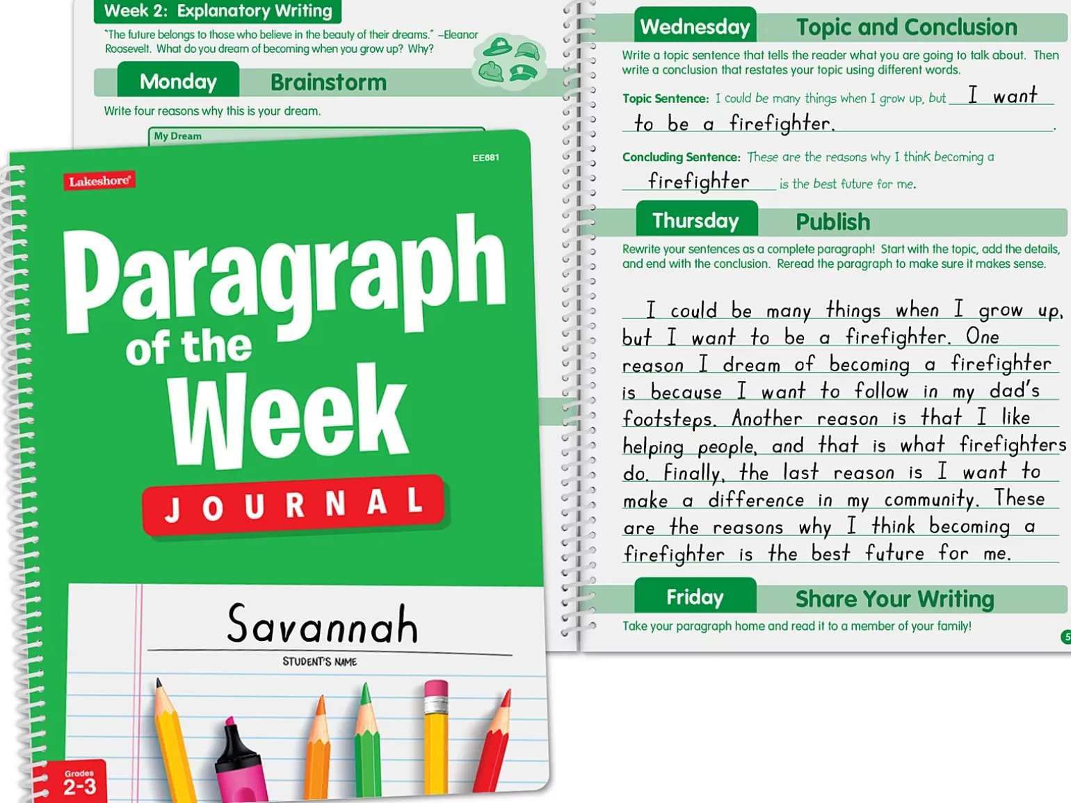 Paragraph of the Week Journal - Gr. 2-3