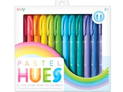 Pastel Dual-Tip Markers - Set of 12