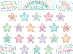 Pastel Pop Affirmation Station Bulletin Board Set