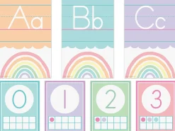 Pastel Pop Alphabet Card Bulletin Board Set