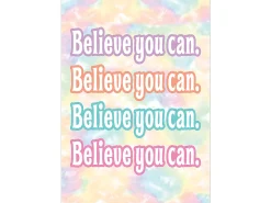 Pastel Pop Believe You Can Poster