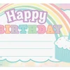 Pastel Pop Birthday Certificates