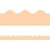 Pastel Pop Peach Scalloped Border