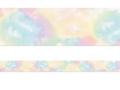 Pastel Pop Tie-Dye Border