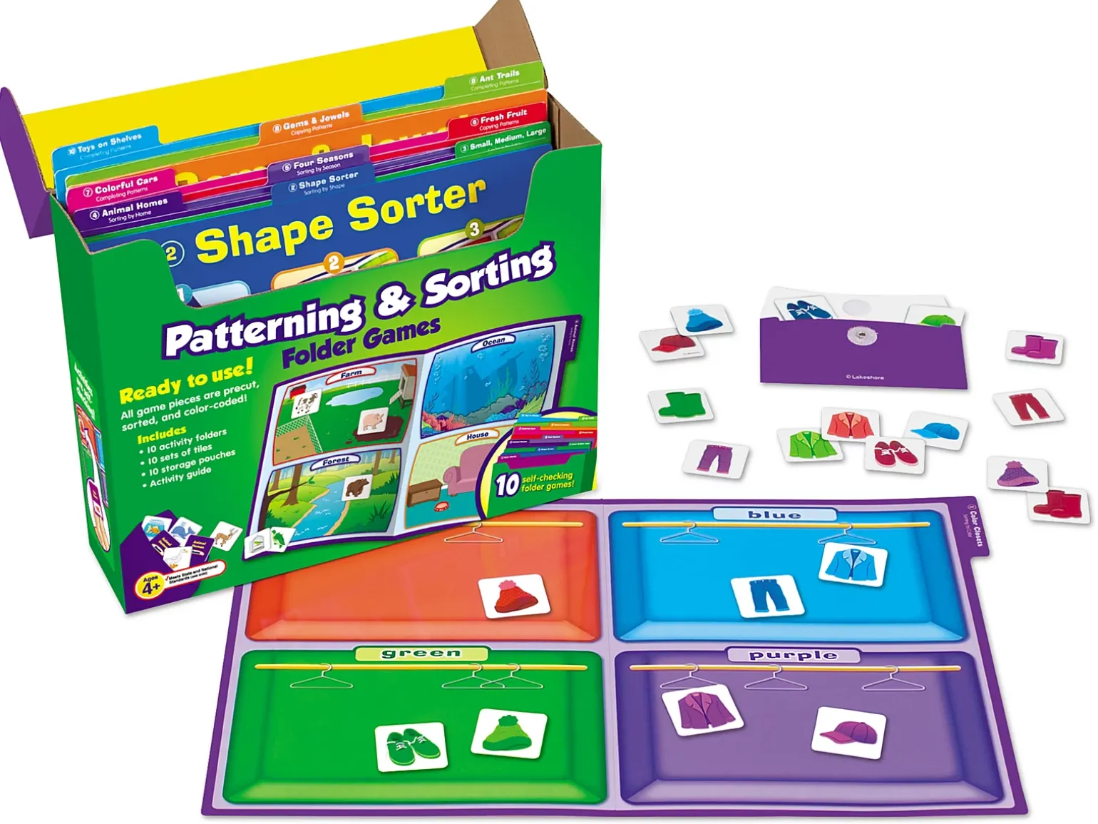 Patterning & Sorting Folder Game Library - Pre K-K